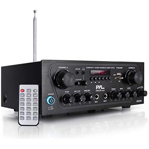 Pyle Upgraded Karaoke Bluetooth 2 Canales De Audio Para El H