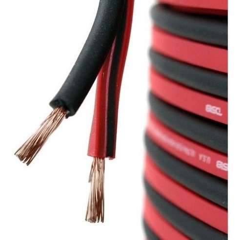 Cable De Audio Y Video Corneta Negro Y Rojo 2x16 (2 Metros)