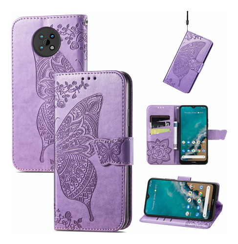Damondy Funda Para Nokia G300 5g Tapa Diseño Mariposa Flor