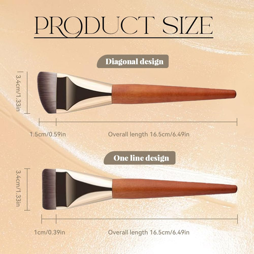 . 2 Brochas De Base Para Maquillaje Líquido, Nueva Brocha