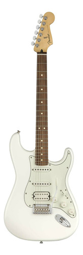 Guitarra eléctrica Fender Player Stratocaster HSS de aliso polar white brillante con diapasón de granadillo brasileño