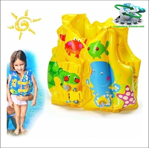 Chaleco Inflable Para La Seguridad De Tus Niños Intex 59661
