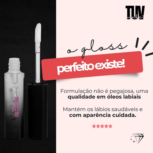 Gloss Labial Hidra Oil Hidratante Incolor Obsidian Ruby Rose