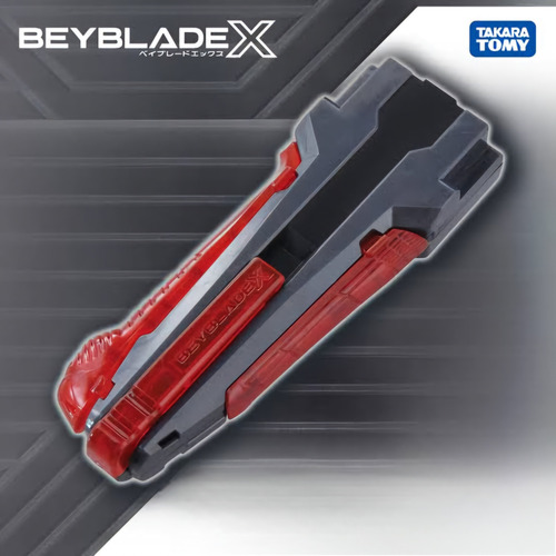 Beyblade X Bx-41 Rubber Custom Grip Gris Y Rojo (Usado)