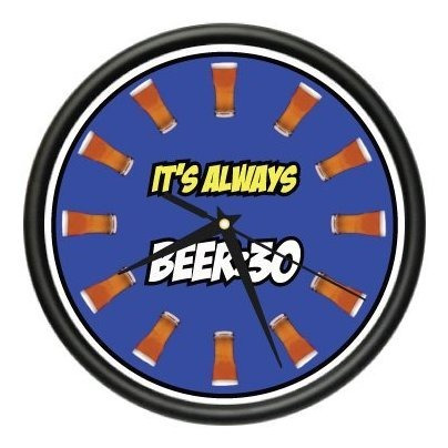 Signmission Cerveza Reloj De Pared Bebedor Borracho Pong Bar