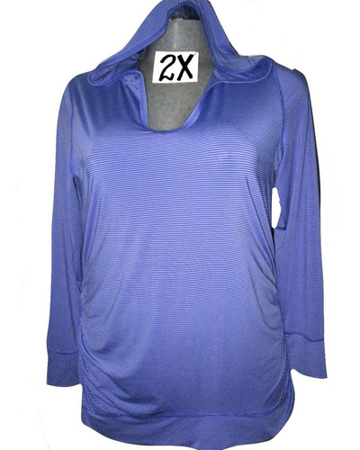 Sudadera Lila Rayas Deportiva Mujer Talla 2x (38/40) Energy