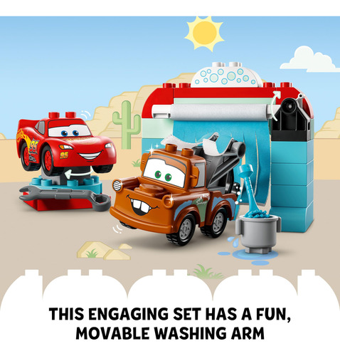 Bloques De Juguete Lego Duplo Lightning Mcqueen Car Wash 109