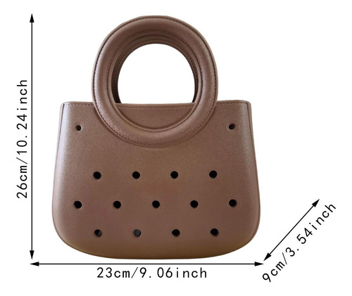 Bolsa De Playa Para Mujeres Bolso Impermeable De Marrón