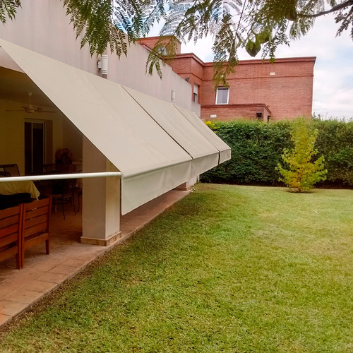 Toldo Enrolável Resistente 3,30 X 2,00 X 1,50 Comp Cor Palha