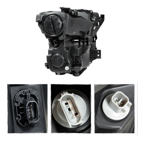 Imagen 2 de 3 de Par De Faros Led 2015 - 2017 Ford F150 F-150 Negros