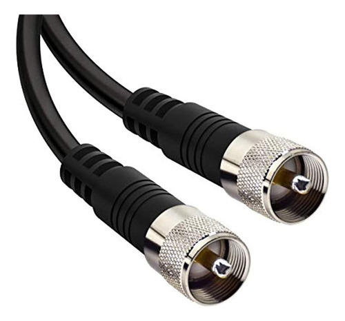 Cable Pl-259, Cable Coaxial Rg8x De 2 Pies, Cable De Antena