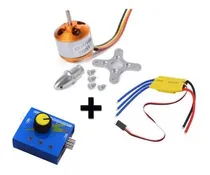 Comprar Motor Brushless 1400kv A2212 + Control Velocidad 30a + Regul