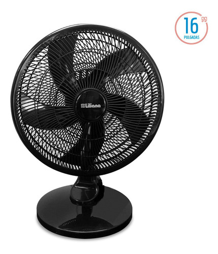 Ventilador De Mesa Liliana Vsop16 5 Palas 16  Oscilante Lh