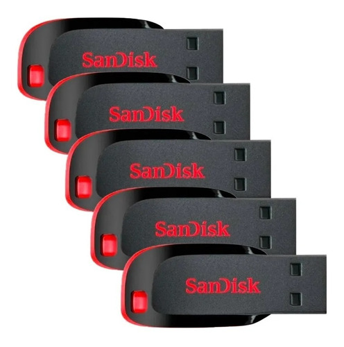 Imagen 1 de 4 de Pendrive 32gb Sandisk Original Usb Pack X 5 Unidades