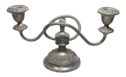 Candelabro Ingles Silver Plated Vintage Ideal Decoración