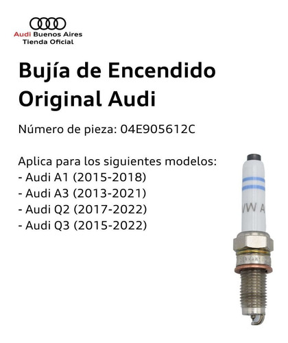 Bujía De Encendido Audi 04e-905-612-c