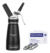 Comprar Sifón Cremera 250ml Aluminio Supremewhippro +10 Cápsulas N20