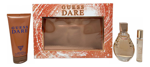 Guess Dare Set De 3 Pz Con Miniatura Para Mujer