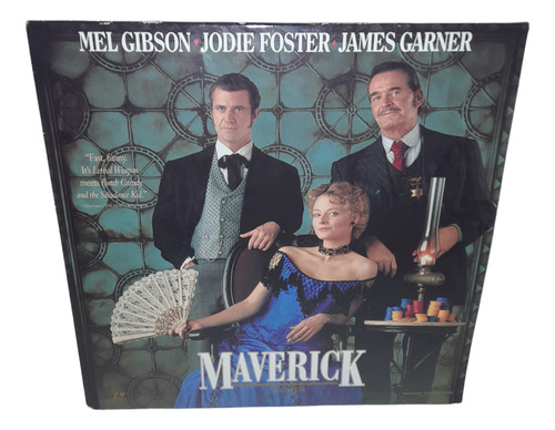 Maverick Mel Gibson Pelicula Laser Disc (Usado)
