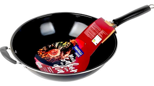 Panela Frigideira Grande Wok Antiaderente Fratelli 34cm 3l