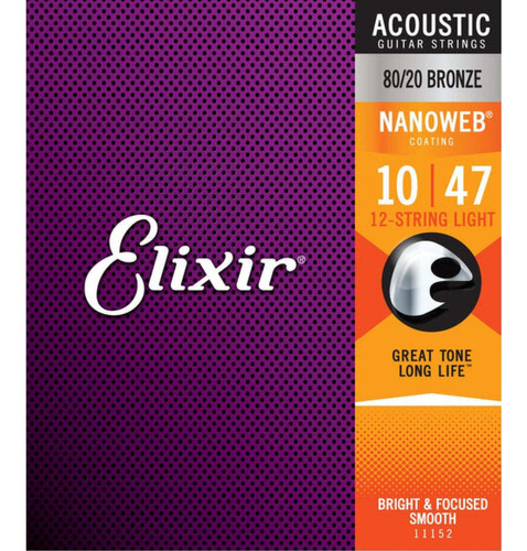 Elixir 10-47 12 Cuerdas Octavadas Nanoweb