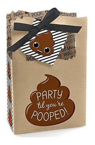 Party Til Youre Poop Poop Emoji Party Favor Cajas Set De 12