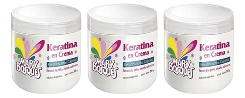 Mary Bosques Keratina En Crema Pote 200g X 3