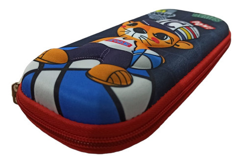 Estuche para lápices Lapis 3D para dibujar dibujos animados de gatos, unicornios, unicornios, color azul