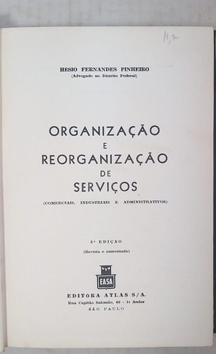 Organização E Reorganização De Serviços - 3a Edição