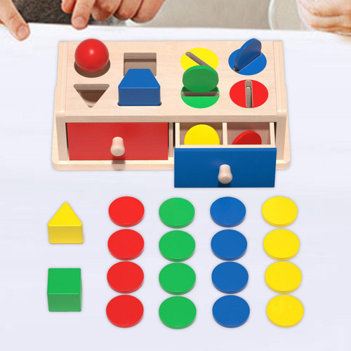 Cajas De Objetos Juguete Para Bebés Educativo Con Cajones