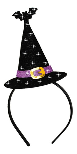 Tiara - Fantasia Halloween Chapéu De Bruxa E Morcego 3 D