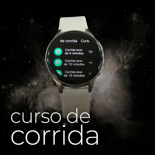 Smartwatch Compatível Com Strava Monitoramento Esportivo Dourado-escuro Silicone Bege