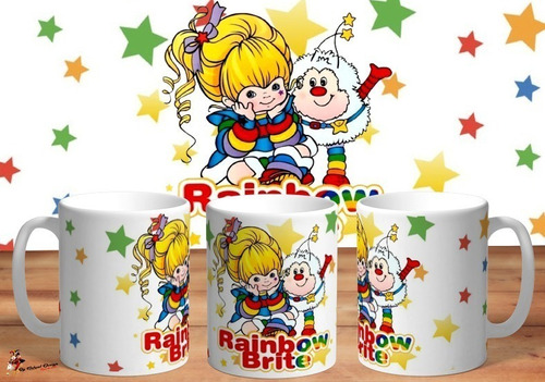 Taza - Tazón De Ceramica Rainbow Brite Retro Art 01