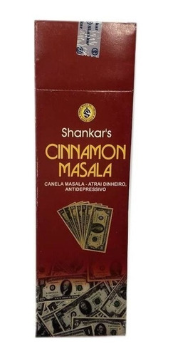 Incenso Shankar Massala Canela 10un. E Satya Nag Champa 3un.