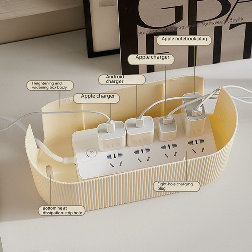 Caja De Almacenamiento De Cables De Datos Organizador De Cab
