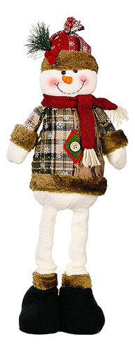 Figura Navideña Con Piernas Elásticas, Muñeco De Nieve