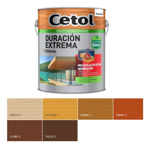 Cetol Duración Extrema Brillante Secado Rapido  Colores 4 L