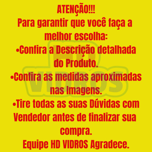 Para-brisa Lateral Esquerdo Carregadeira New Holland 12c