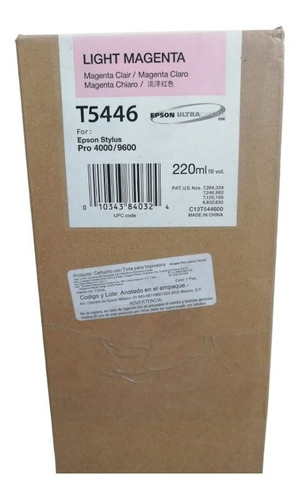 Cartucho De Tinta Para Plotter T5446 Magent Claro C13t544600