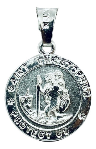 Medalla De San Cristóbal Chica (deperlá Plata)