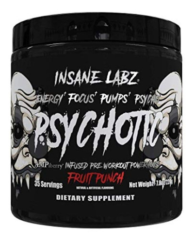 Pre Entreno Insane Labz Psychotic Black (35 Servicios)