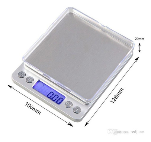Mini Balanza Digital Precisión 0.01g A 500 G Bandeja Grande