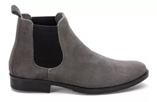 Botina Country Masculina Chelsea Boot Toda Em Couro Camurça