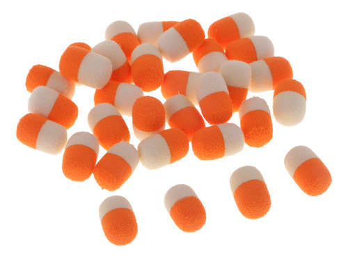 30pcs / Up Boilies Forma De De Flotantes Naranja +