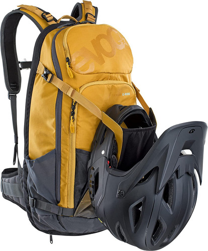 Evoc Paquete De Hidratación Fr Traile-ride Protector 20l Color Amarillo Arcilla / Gris Carbón