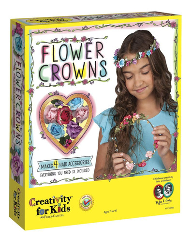 Creativity For Kids Flower Crown - Kit De Accesorios Para El