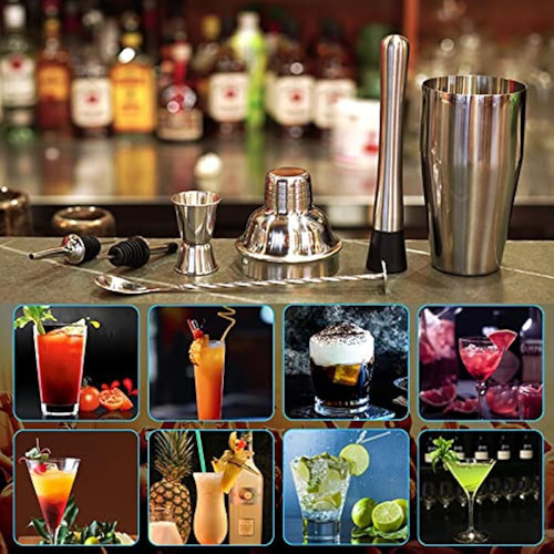 Juego De Coctelera De 24 Onzas, Juego De Bar