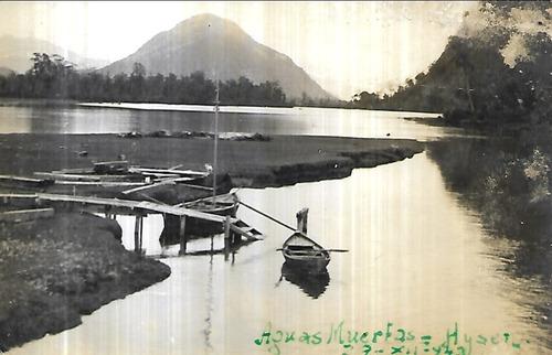 Tarjeta Postal Aguas Muertas Aysén - 1943