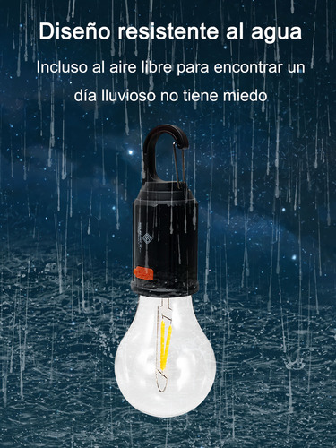 Foco Exterior Portátil Con Gancho Led Usb Recargable 6pcs