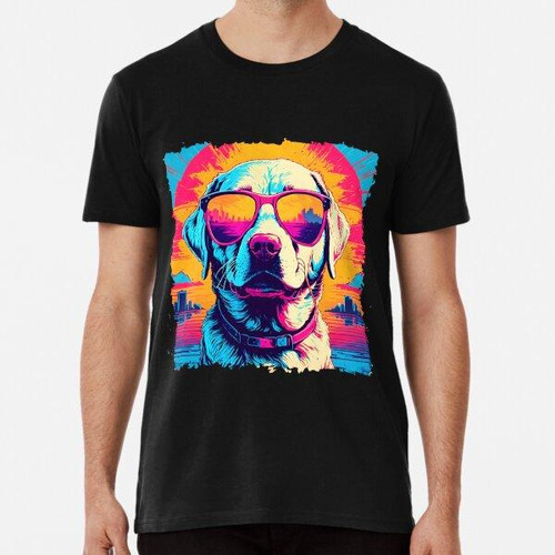 Remera Perro Con Gafas Sunset Algodon Premium